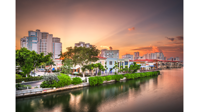 Naples, Florida, USA Town Skyline