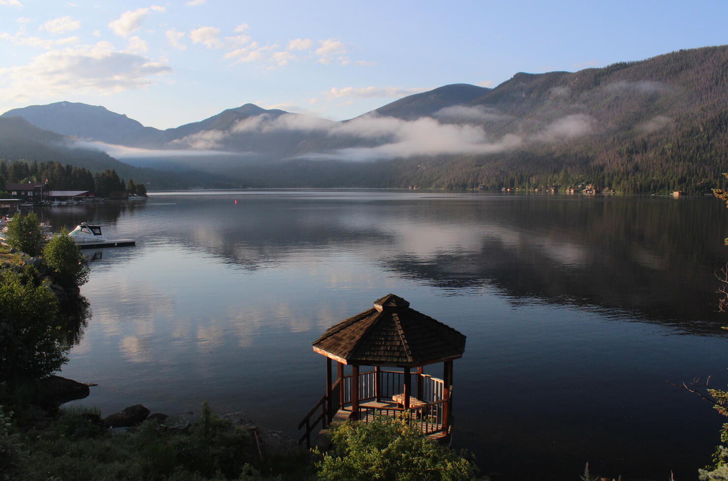 Mountain Morning at Grand Lake Gazebo