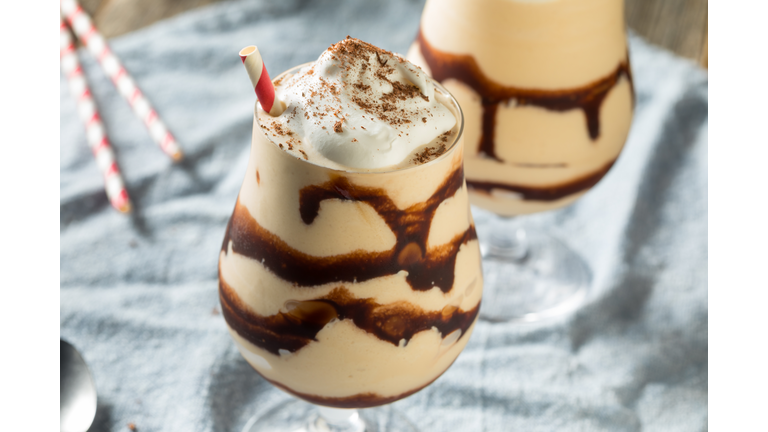 Homemade Boozy Frozen Mudslide Cocktail