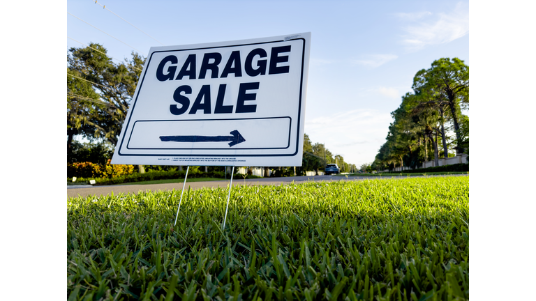 Garage Sale Sign by roadside