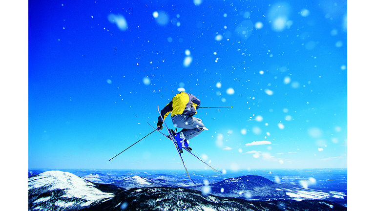 Man Skiing