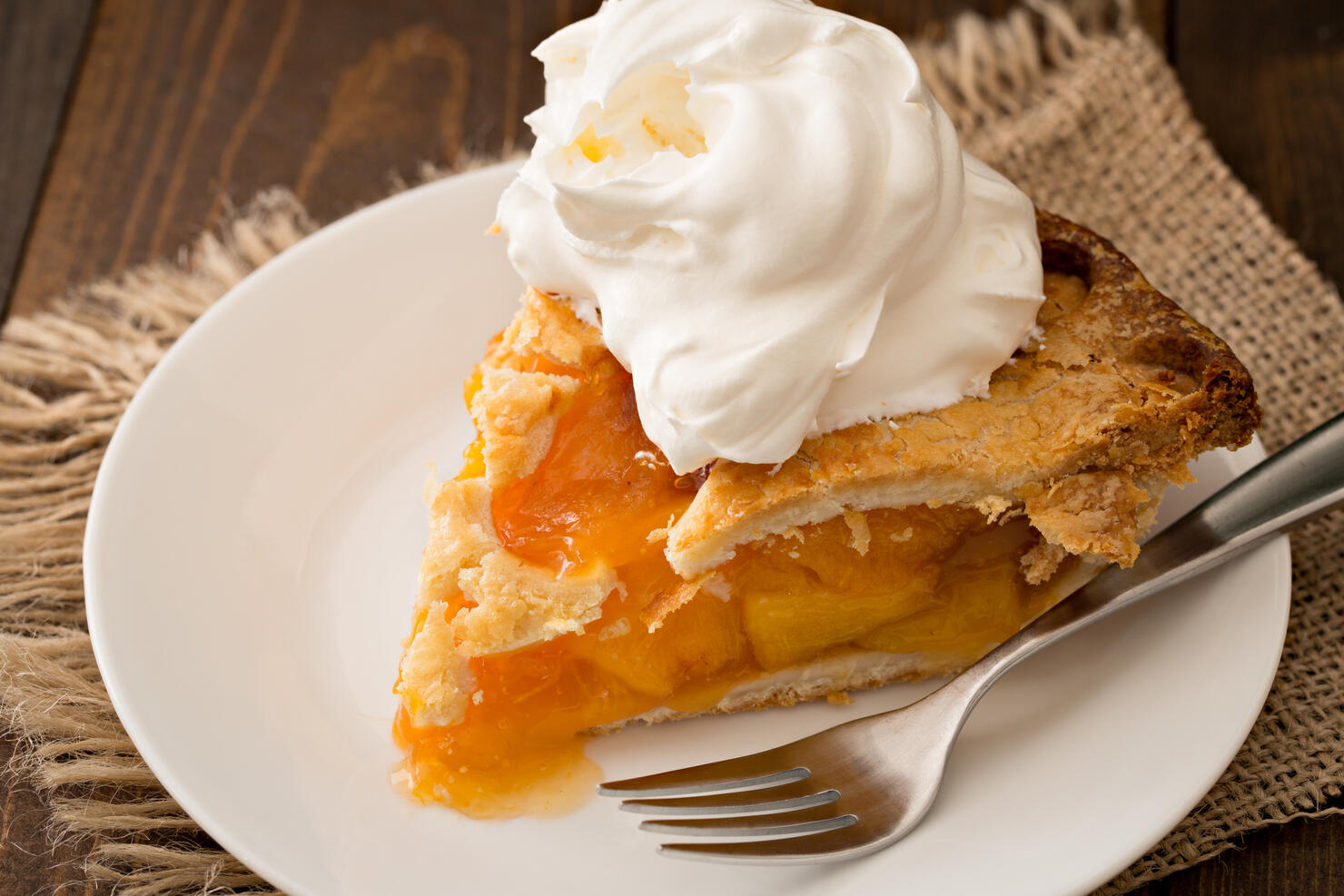 Peach Pie And Cream