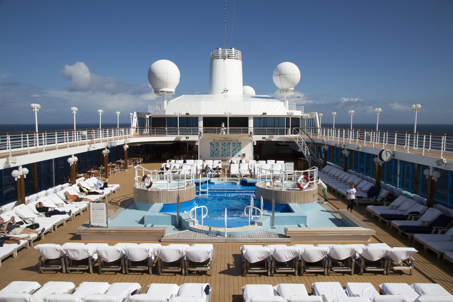 Pool deck of cruise ship Azamara Journey (Azamara Club Cruises)