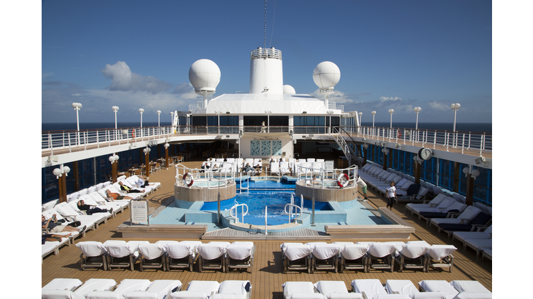 Pool deck of cruise ship Azamara Journey (Azamara Club Cruises)