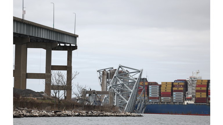 Baltimore's Francis Scott Key Bridge Collapses After Being Struck By Cargo Ship