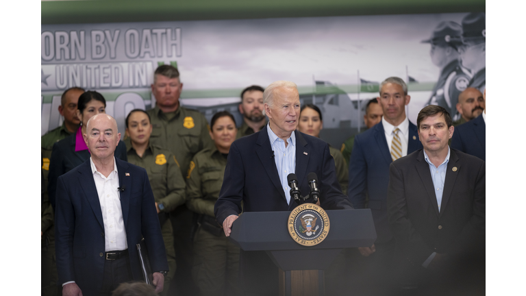 President Biden Delivers Remarks At Border Patrol Station in Brownsville, Texas