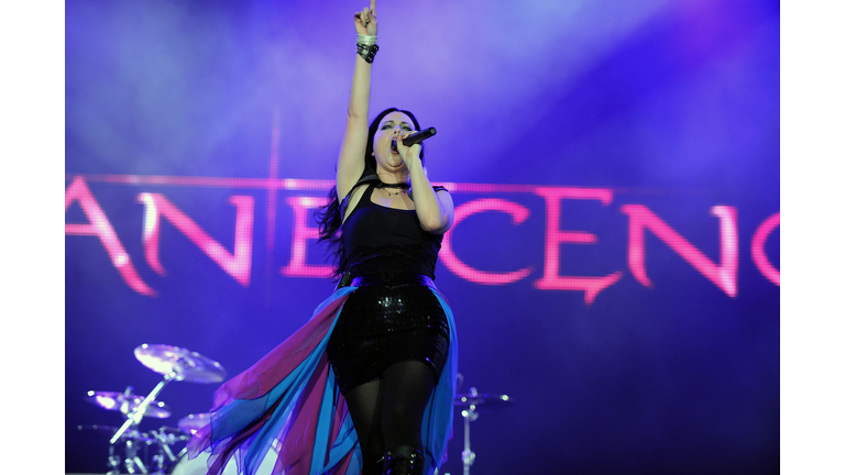 US singer Amy Lee performs with her band