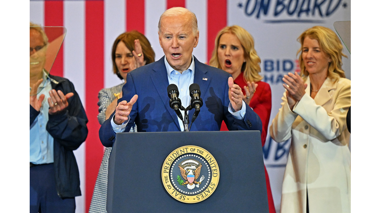 President Biden Speaks At A Campaign Event In Philadelphia