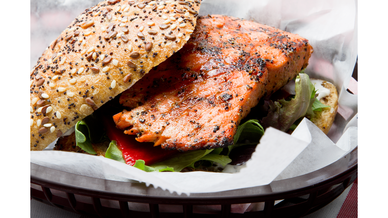 Grilled Salmon Sandwich
