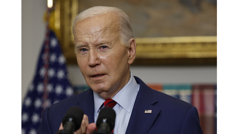 President Biden Delivers Remarks In The Roosevelt Room Of The White House