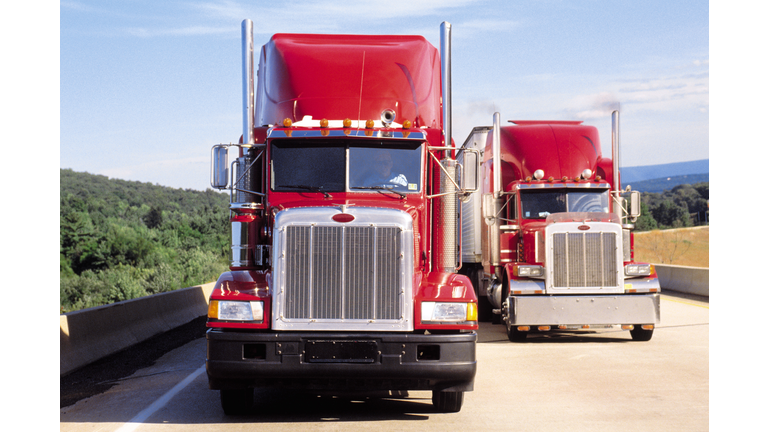 Trucks on highway