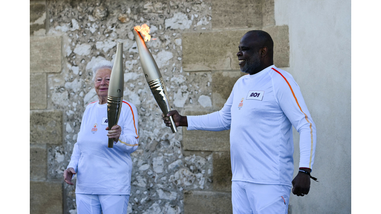 TOPSHOT-FRANCE-OLY-PARIS-2024-TORCH