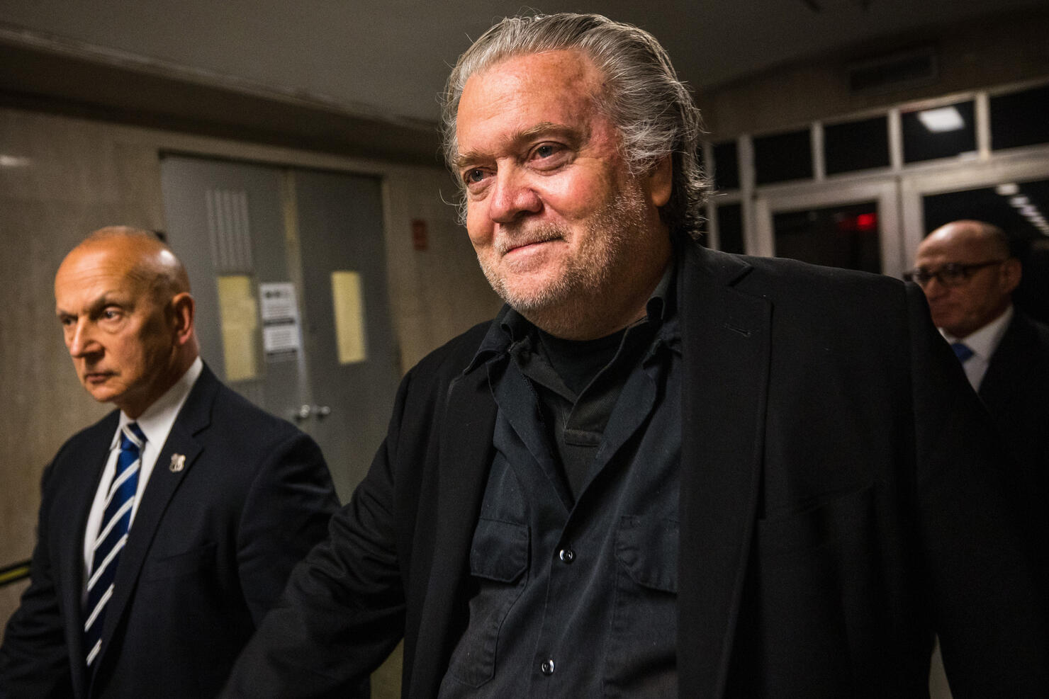 Steve Bannon Attends Court Hearing In New York For Fundraising Fraud Charges