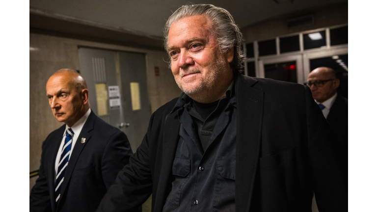 Steve Bannon Attends Court Hearing In New York For Fundraising Fraud Charges