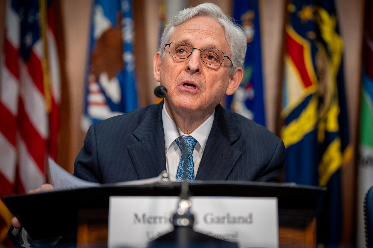 Attorney General Merrick Garland Convenes Meeting Of Election Threats Task Force With FBI Director Wray