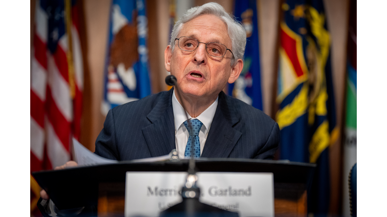 Attorney General Merrick Garland Convenes Meeting Of Election Threats Task Force With FBI Director Wray