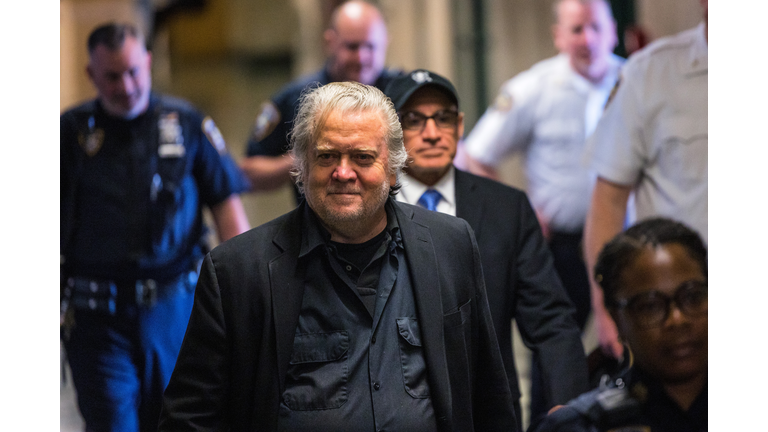 Steve Bannon Attends Court Hearing In New York For Fundraising Fraud Charges
