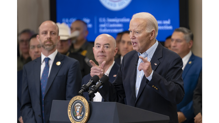 President Biden Delivers Remarks At Border Patrol Station in Brownsville, Texas