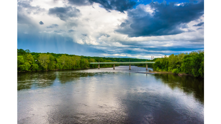 The Portland-Columbia Bridge over the Delaware River, in Portlan