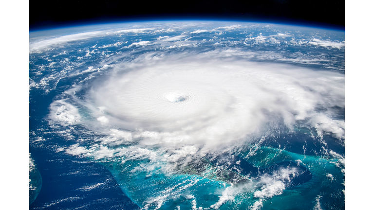 Satellite view of hurricane Dorian, year 2019