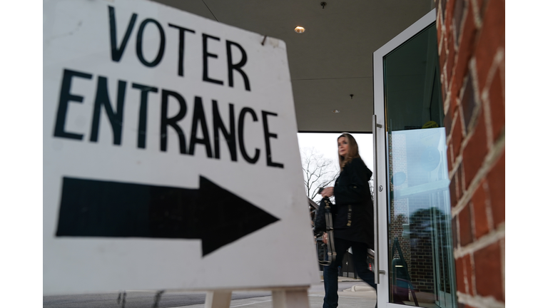 Voters Cast Ballots In States Across The Nation On Super Tuesday