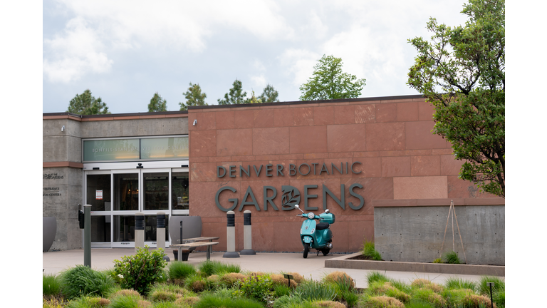 The entrance of Denver Botanic Gardens in Denver, Colorado, USA