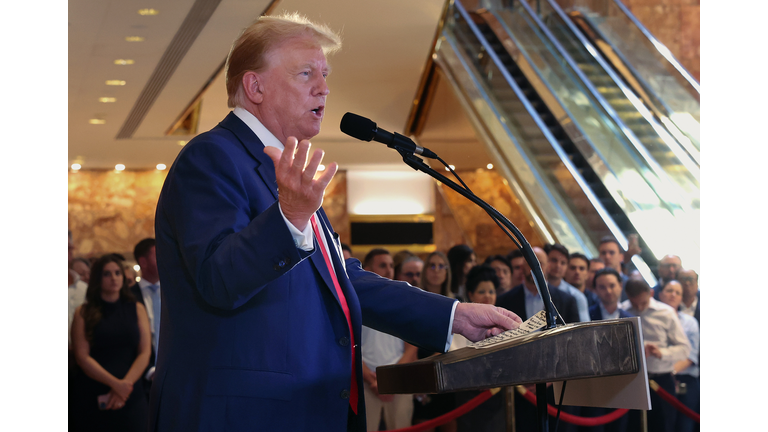 President Trump Holds A Press Conference At Trump Tower Day After Guilty Verdict