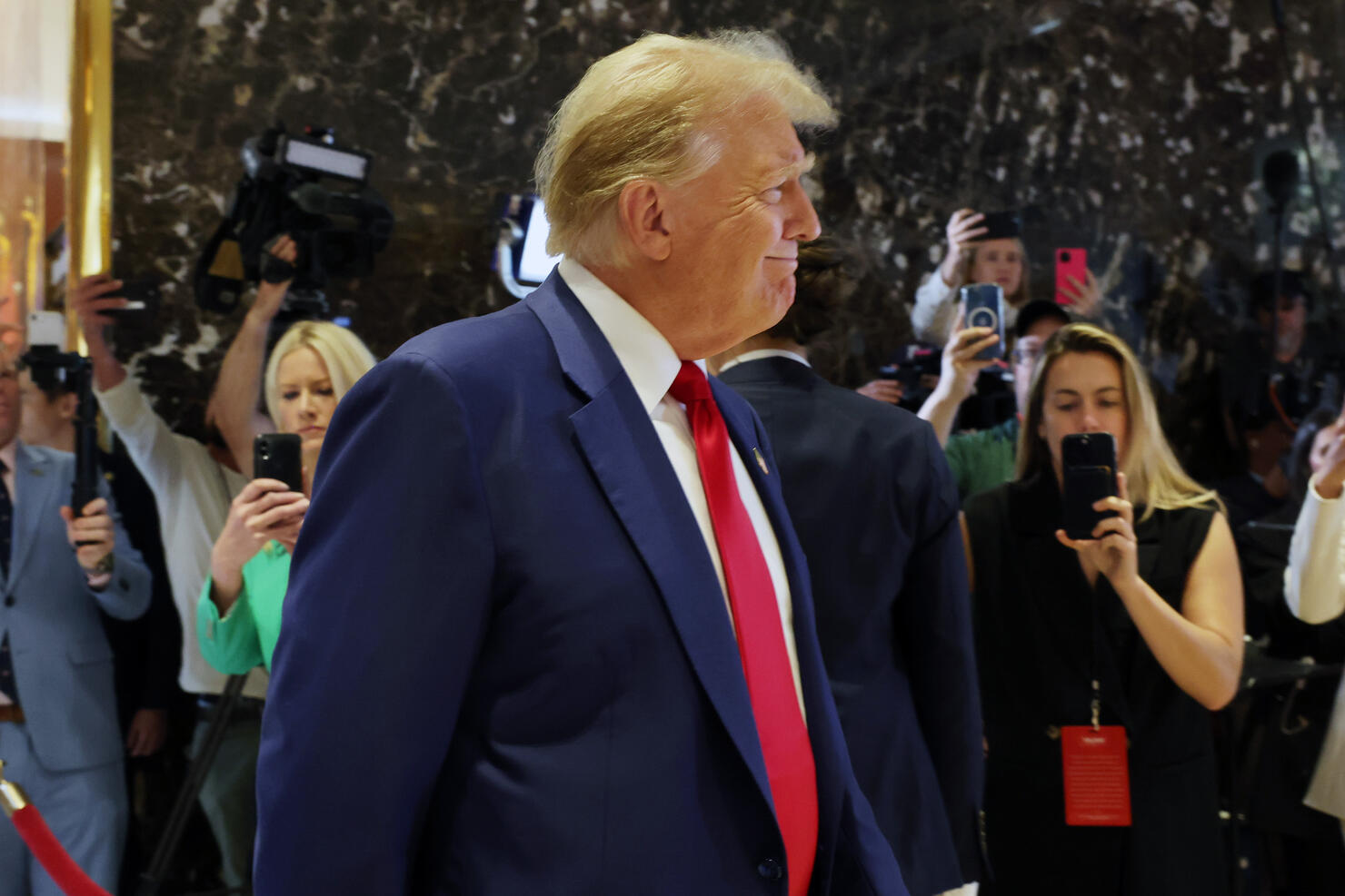 President Trump Holds A Press Conference At Trump Tower Day After Guilty Verdict