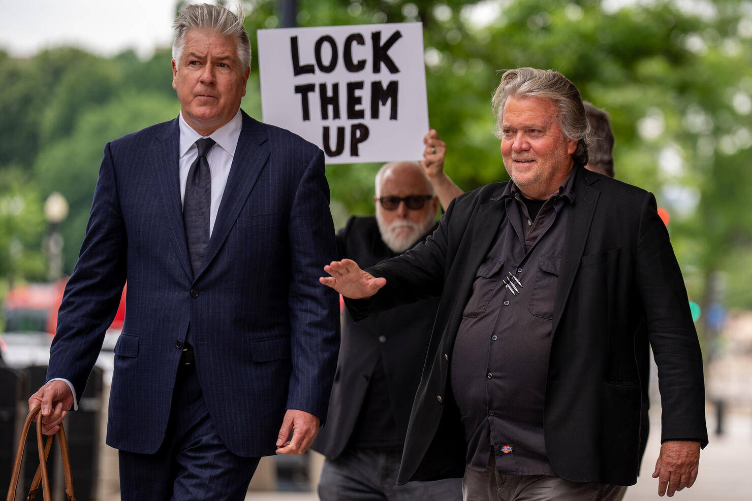 Steve Bannon Attends Court Hearing For Contempt Of Congress Convictions