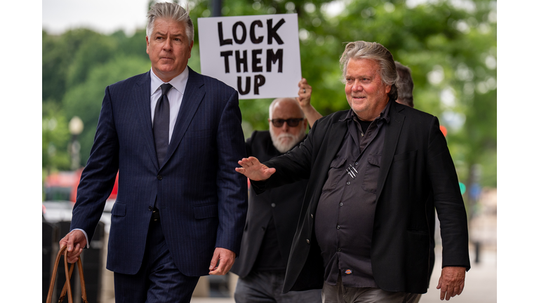 Steve Bannon Attends Court Hearing For Contempt Of Congress Convictions