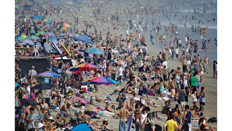 Peoples on a beach