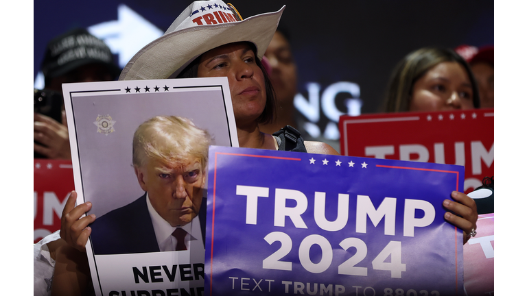 Donald Trump Participates In A Turning Point Town Hall In Phoenix, Arizona