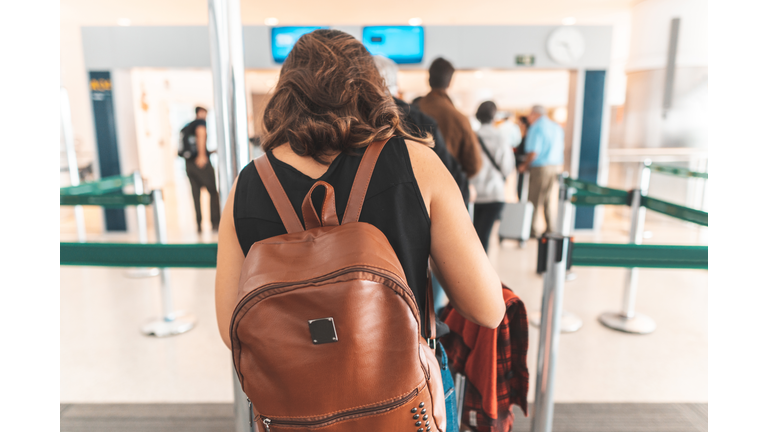 Passengers passing immigration
