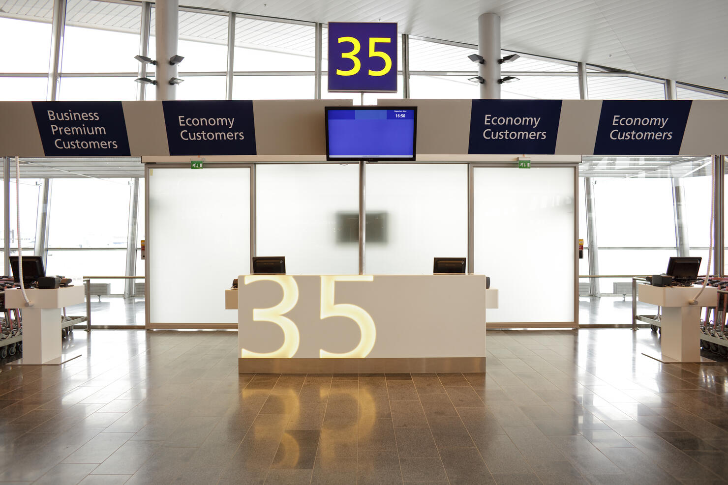 Empty Airport Terminal Gate