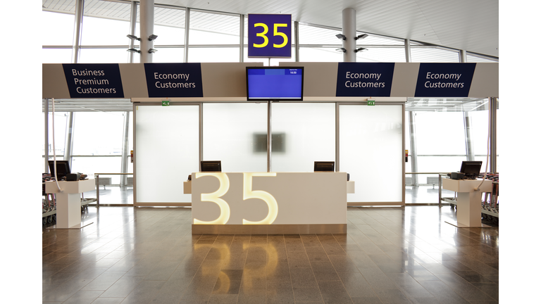 Empty Airport Terminal Gate