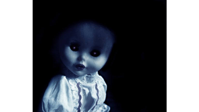 Vintage spooky doll