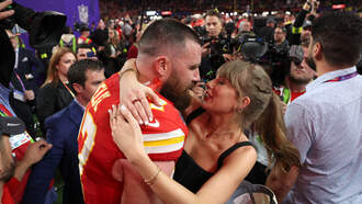 WATCH: Travis Kelce performs on stage with Taylor Swift! 