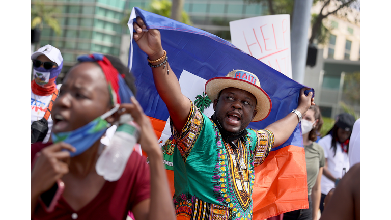 Activists In Miami Call On Biden Administration To End Abuses Against Haitian Migrants