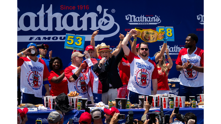 Speed Eaters Compete In Nathan's Annual Hot Dog Eating Contest