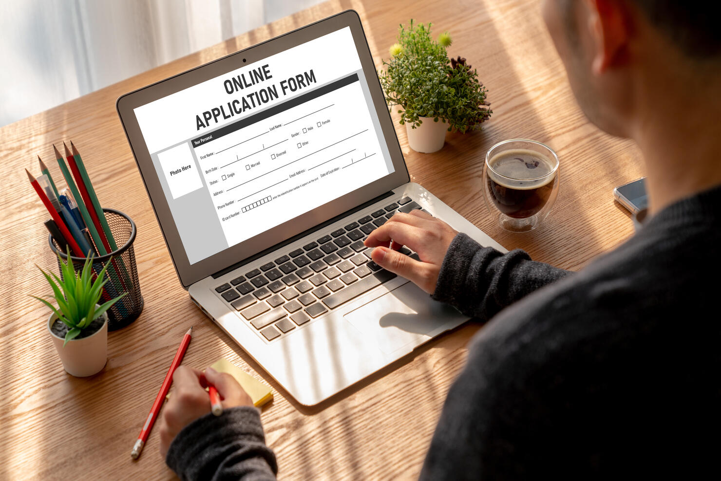 Online application form for modish registration