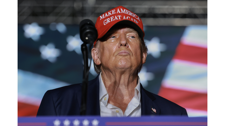 Former President Donald Trump Holds A Campaign Rally In Doral, Florida