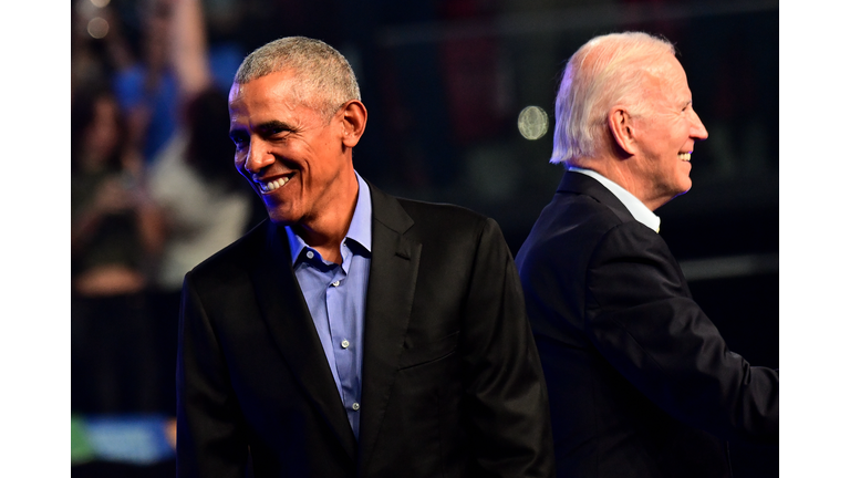 President Biden And Former President Obama Campaign In Philadelphia For State's Democratic Candidates