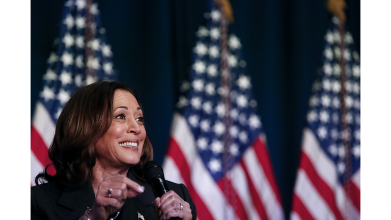 Vice President Harris Holds Campaign Event In Kalamazoo, Michigan