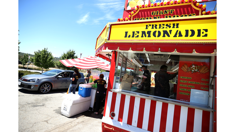 California's Marin County Holds Drive Thru Food Fair