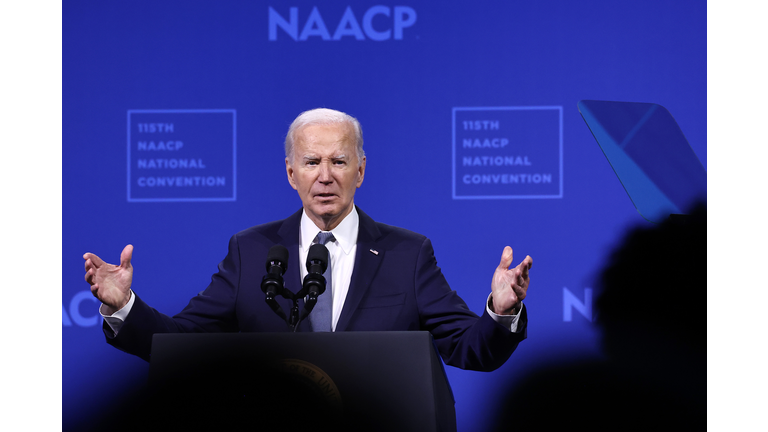 President Biden Addresses NAACP Convention In Las Vegas