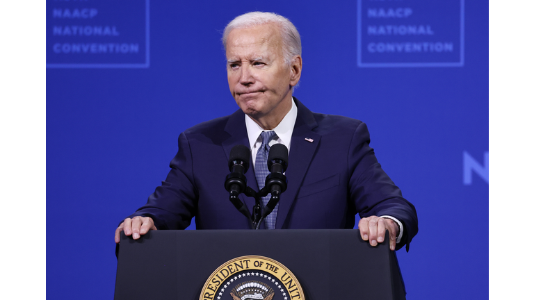 President Biden Addresses NAACP Convention In Las Vegas