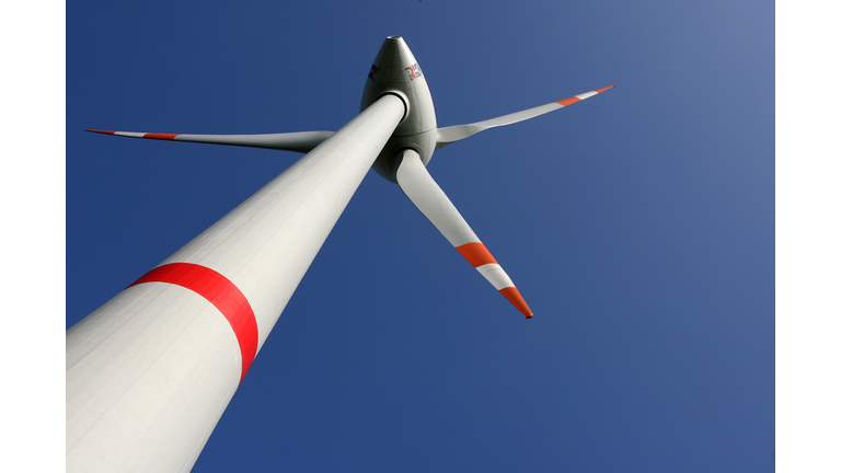 A wind turbine of the type E-112 made by