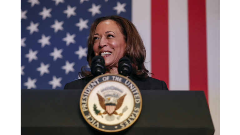 Vice President Harris Holds Campaign Event In Kalamazoo, Michigan