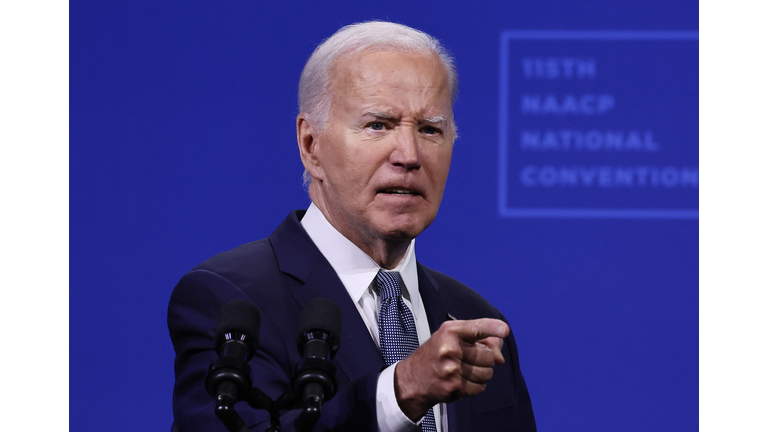 President Biden Addresses NAACP Convention In Las Vegas