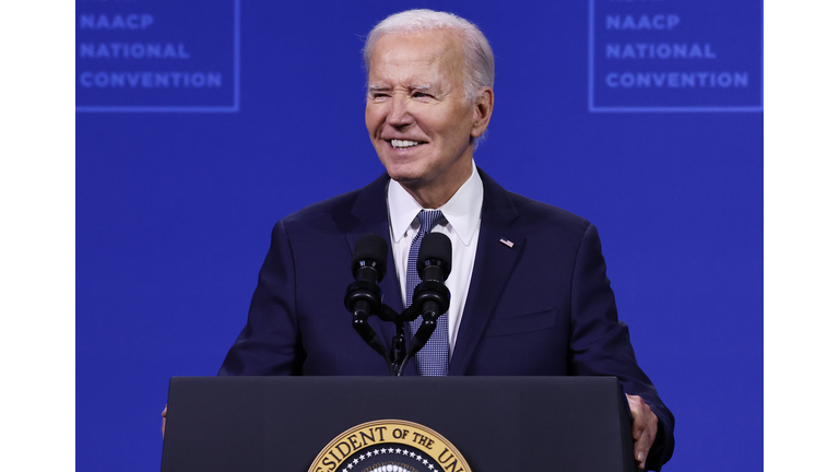 President Biden Addresses NAACP Convention In Las Vegas